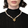 Necklace Agate Heart