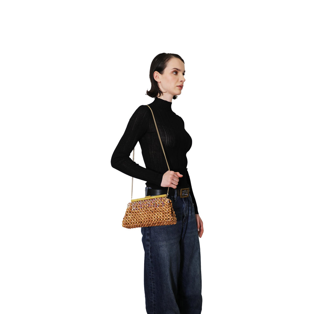 Santorini Pouch Wood-Crystal
