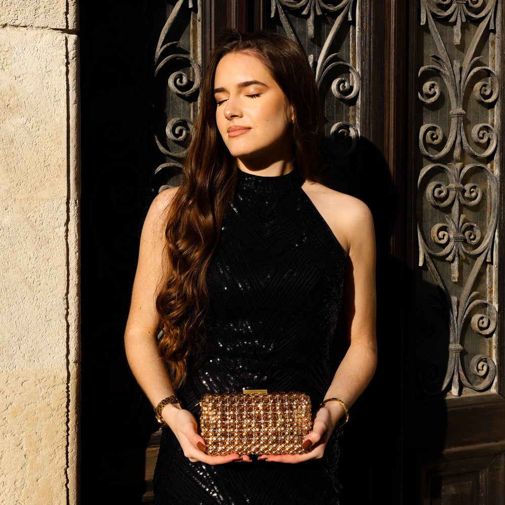 Clutch Edge - Short - Brass - Crystal