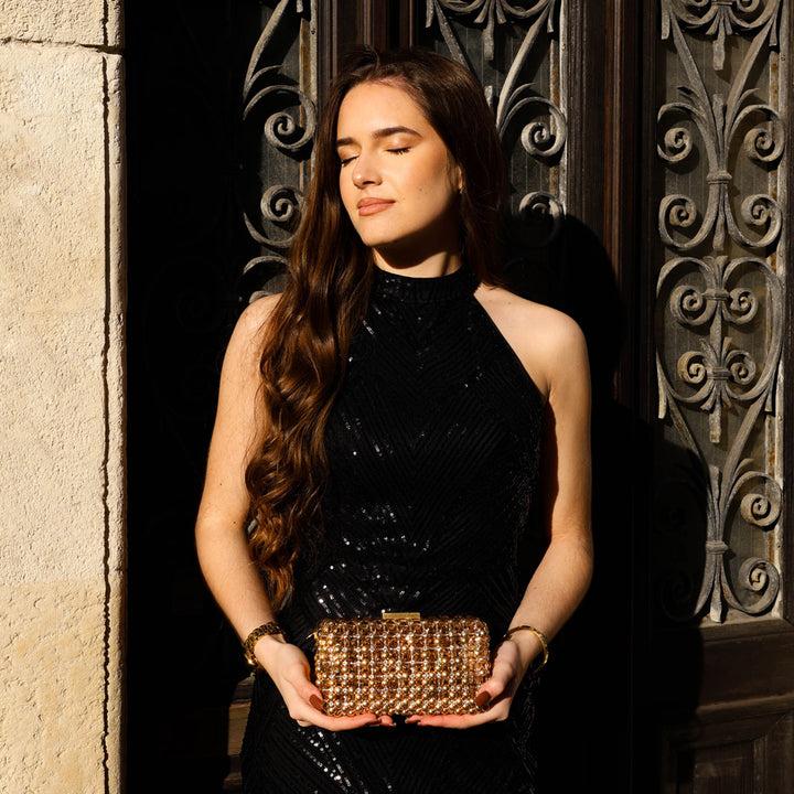 Clutch Edge - Short - Brass - Crystal