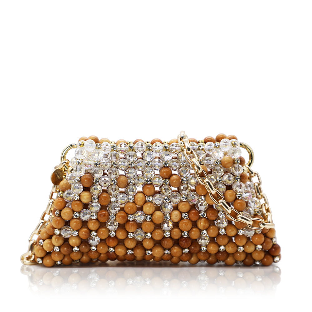 Crystal Pouch - Wood