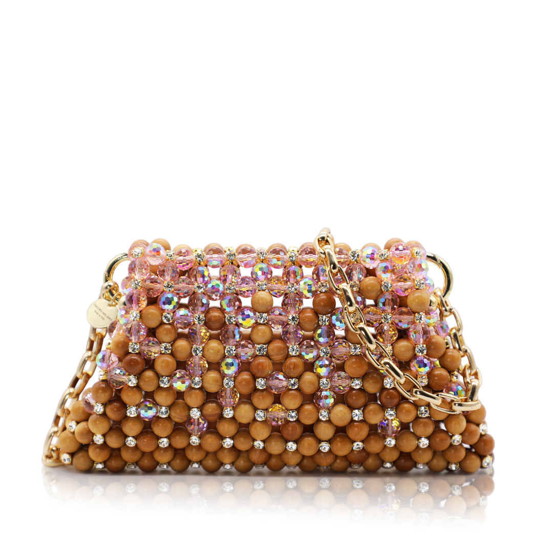 Crystal Pouch - Wood