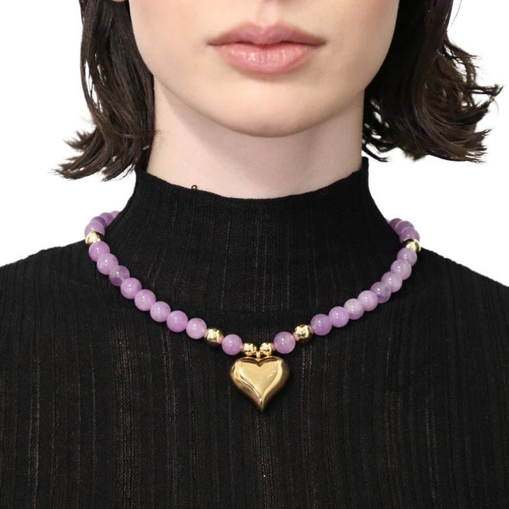 Necklace Agate Heart - Palera Milano